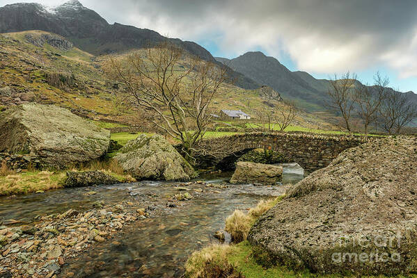 Llanberis Pass Art Print featuring the photograph Nant Peris Bridge by Adrian Evans