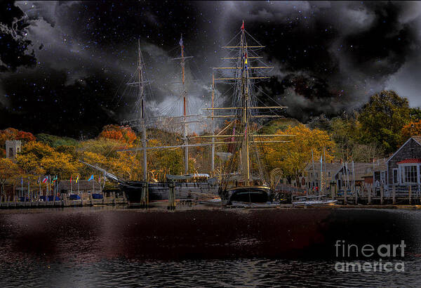 Nautical Art Print featuring the photograph Nautical-7-A by Larry White