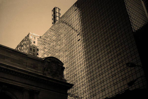 America Art Print featuring the photograph New York City 1982 Sepia Series - #8 by Frank Romeo