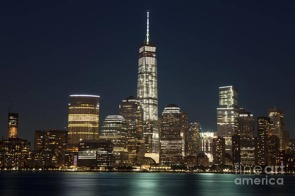 New York City Art Print featuring the photograph New York City Lower Manhattan by Anthony Totah