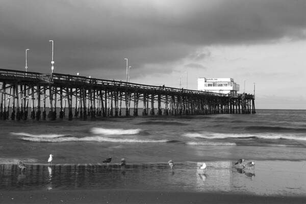 California Art Print featuring the photograph Newport Pier by Eric Foltz