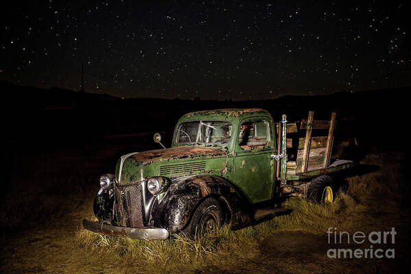 Landscape Art Print featuring the photograph Night Run by Charles Garcia