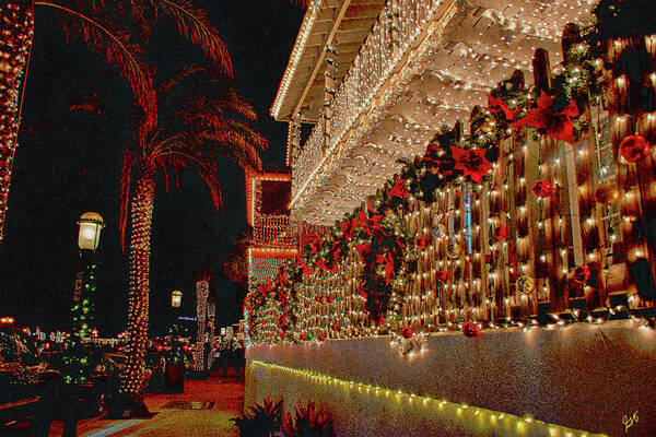 Nights Of Lights Art Print featuring the photograph Nights of Lights Saint Augustine by Gina O'Brien