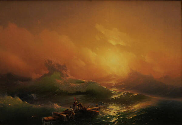 Marine Art Print featuring the painting Ninth Wave by Ivan Aivazovsky