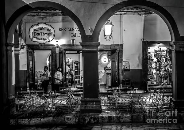 Restaurant Art Print featuring the photograph No Tips Tonight by Barry Weiss