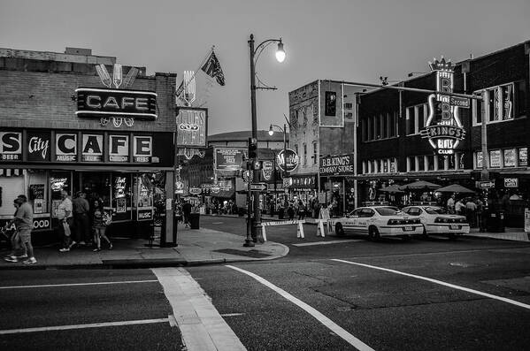 Memphis Art Print featuring the photograph Now Entering Beale by D Justin Johns