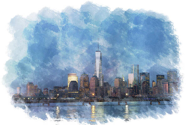 Nyc Art Print featuring the photograph NYC Skyline Portrait by Eleanor Abramson