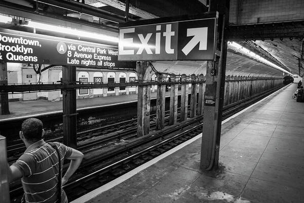 New Art Print featuring the photograph NYC Subway at Night by Ranjay Mitra