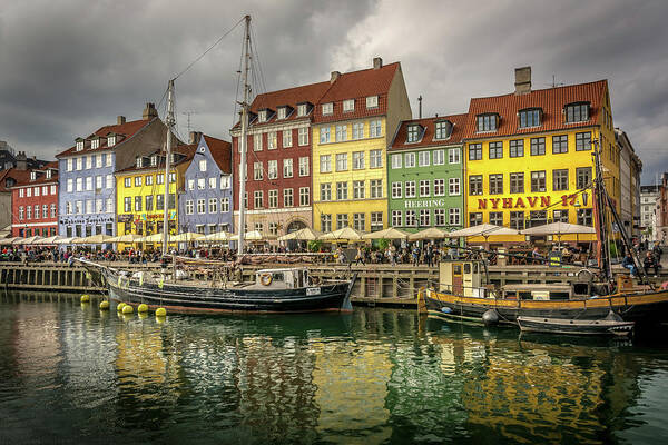 Nyhavn Art Print featuring the photograph Nyhavn by Andrew Matwijec