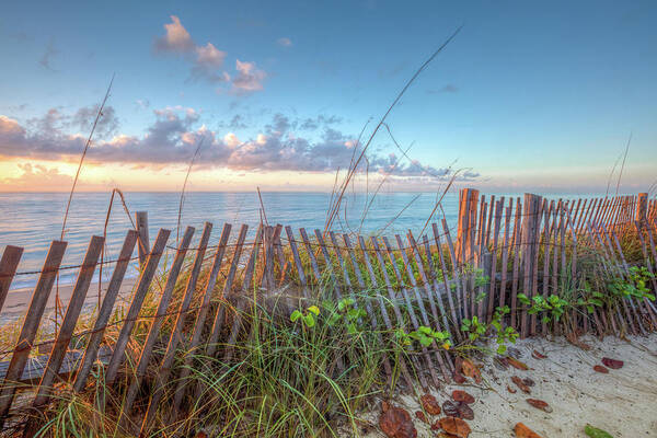 Clouds Art Print featuring the photograph Ocean Blues by Debra and Dave Vanderlaan