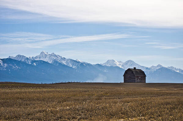Montana Art Print featuring the photograph Old Barn, Mission Mountains by Jedediah Hohf