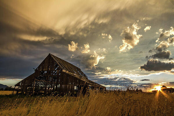 Barn Art Print featuring the photograph Old Barn by Wesley Aston