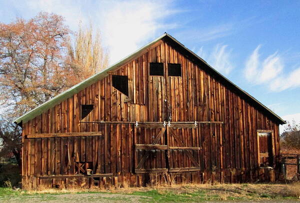 Cedarville Art Print featuring the photograph Old Cedarville Barn by Dreamweaver Gallery