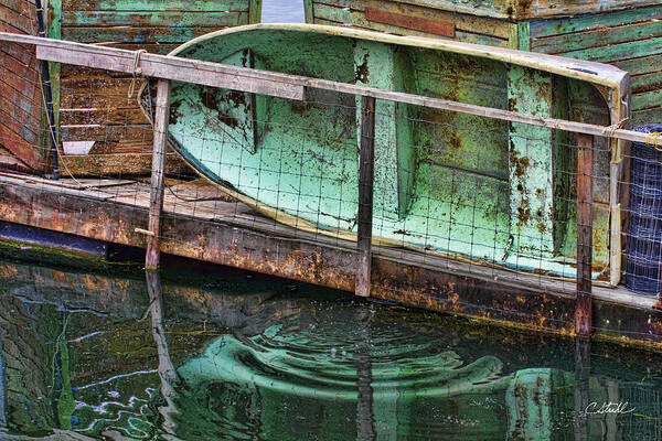 California Art Print featuring the photograph Old Crusty Dinghy by Cheryl Strahl
