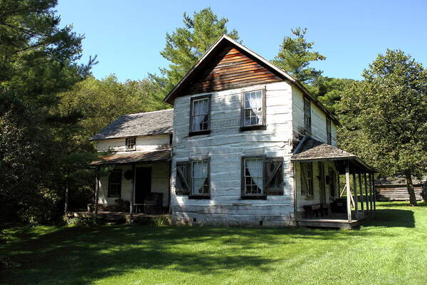 Vintage Art Print featuring the photograph Old Farmhouse by Inspired Arts