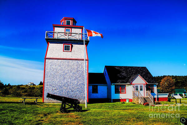 Canada Lighthouses Landscapes Art Print featuring the photograph Old Lighthouse by Rick Bragan