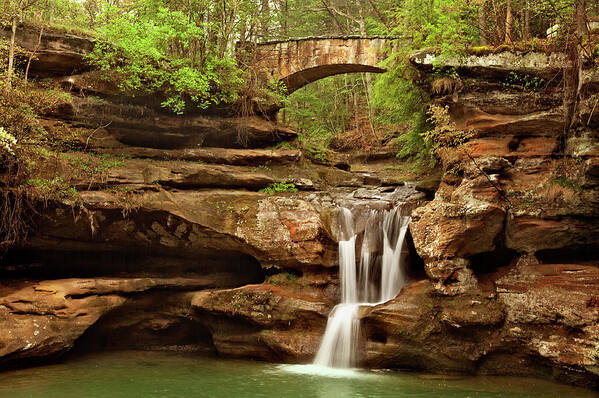 Waterfall Art Print featuring the photograph Old Mans Cave by Jill Love