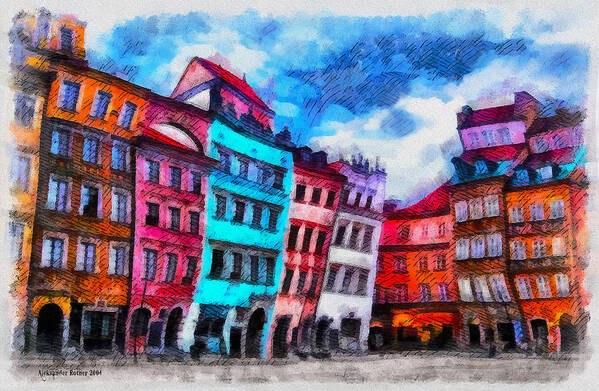 Old Town Art Print featuring the photograph Old Town in Warsaw #11 by Aleksander Rotner