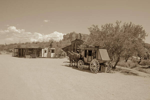 Western Art Print featuring the photograph Old West by Darrell Foster