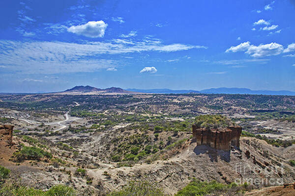 Olduvai Gorge Art Print featuring the photograph Olduvai Gorge - The cradle of mankind by Pravine Chester