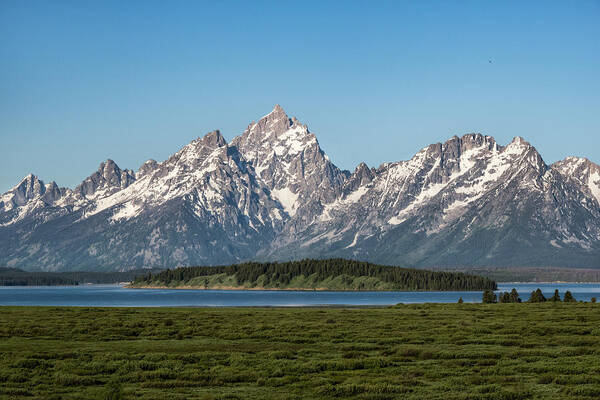 Grand Tetons Art Print featuring the photograph On a Clear Day by Jan Davies