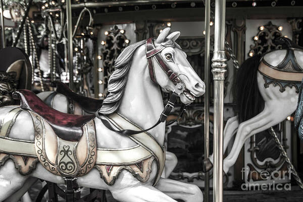 Carousel Art Print featuring the photograph On the Merry go Round by Adriana Zoon
