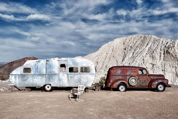 Retro Art Print featuring the photograph On The Road Again by Renee Sullivan