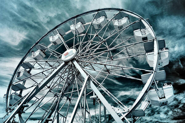 Ferris Wheel Art Print featuring the photograph On Top of the World by Luke Moore