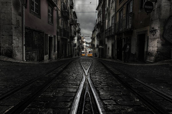 Lisbon Art Print featuring the photograph One memory by Jorge Maia