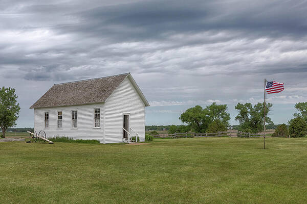 De Smet Art Print featuring the photograph One Room Schoolhouse by Susan Rissi Tregoning