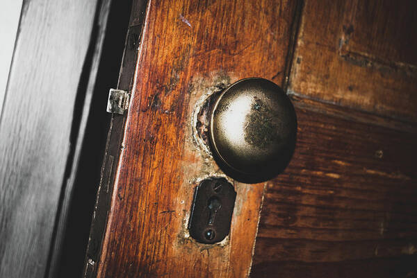 Door Art Print featuring the photograph Open to the past by Troy Stapek