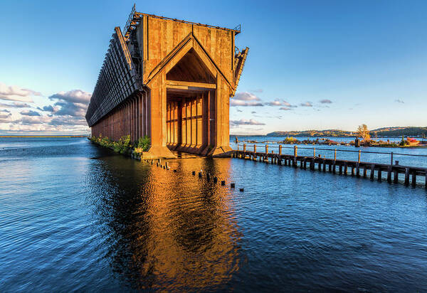 Water Art Print featuring the photograph Ore Dock by Joe Holley