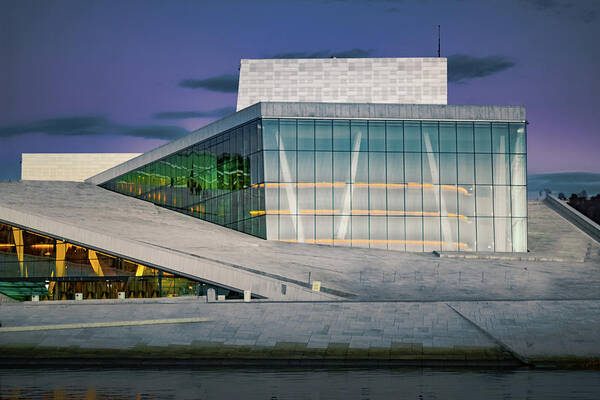 Architecture Art Print featuring the photograph Oslo Opera House by Adam Rainoff