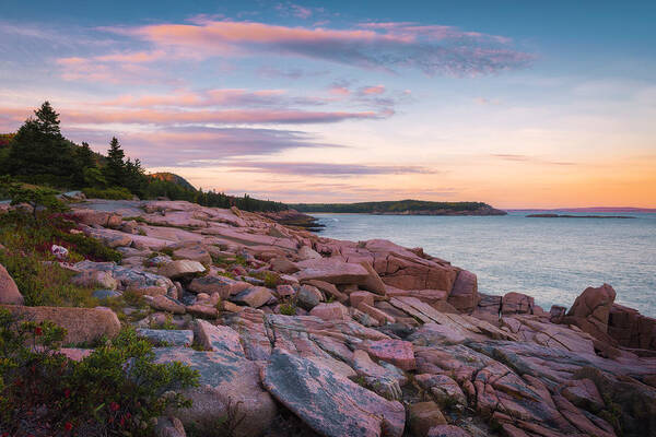 Acadia National Park Art Print featuring the photograph Otter Point Headlands by Kim Carpentier