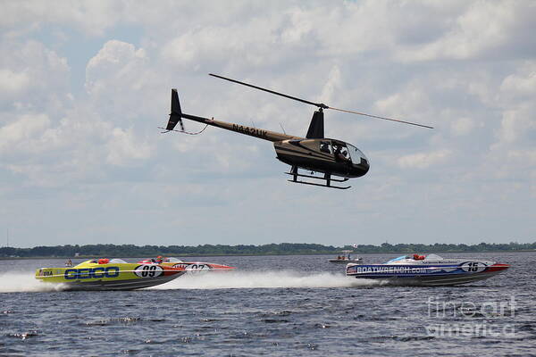 Powerboat Art Print featuring the photograph P1 Powerboats by David Grant