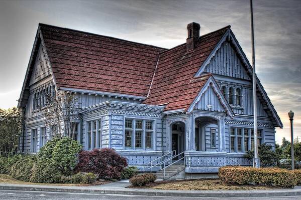 Hdr Art Print featuring the photograph Painted Blue House by Brad Granger
