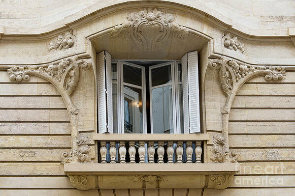 Paris Photograph Art Print featuring the photograph Parisian Balcony by Ivy Ho
