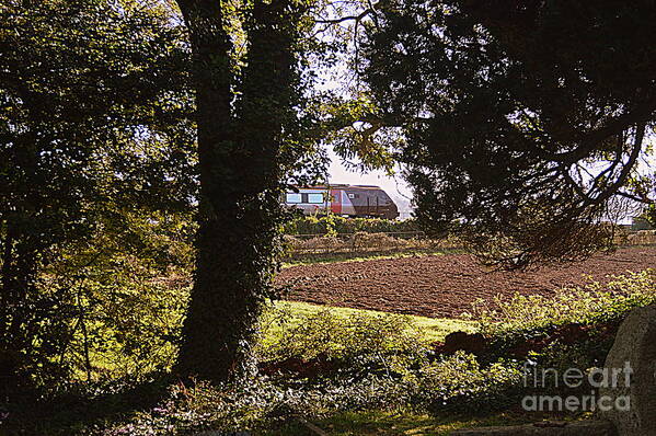 Train Art Print featuring the photograph Passing Train by Andy Thompson