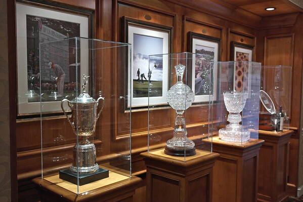 Golf Art Print featuring the photograph Pebble Beach Trophy Room by Michele Myers