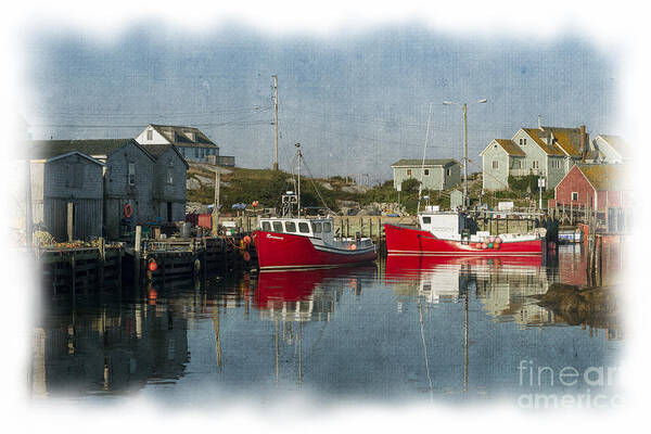 Peggys Cove Art Print featuring the photograph Peggys cove marina by Dan Friend