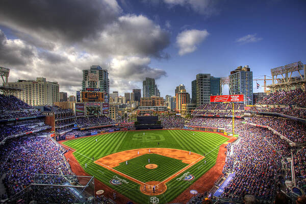 Petco Park Art Print featuring the photograph Petco Park Opening Day by Shawn Everhart