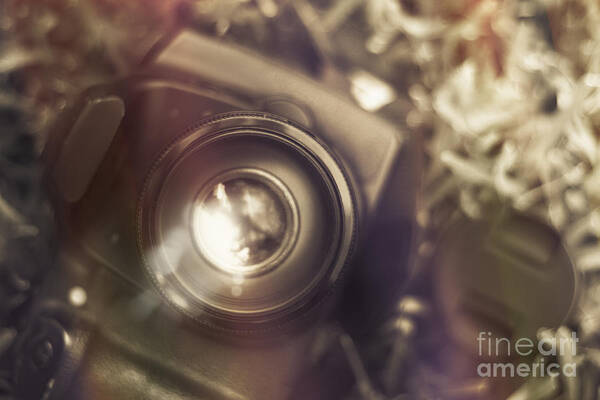 Lens Art Print featuring the photograph Photographic lens reflections by Jorgo Photography