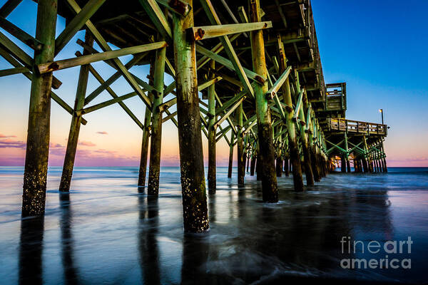 Pier Art Print featuring the photograph Pier Perspective by David Smith