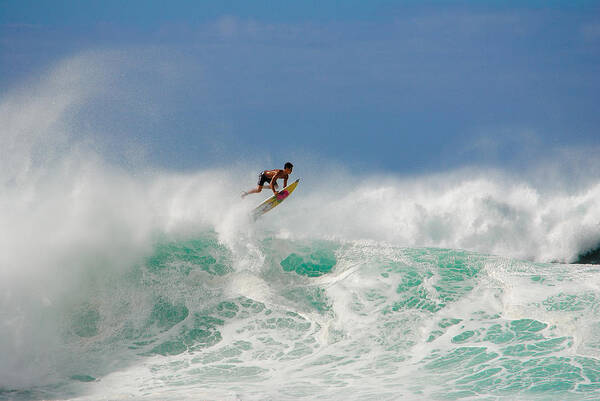 Banzai Art Print featuring the photograph Pipeline Swell by Megan Martens