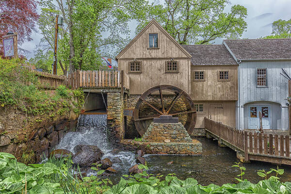 Plymouth Grist Mill Art Print featuring the photograph Plymouth Grist Mill by Brian MacLean
