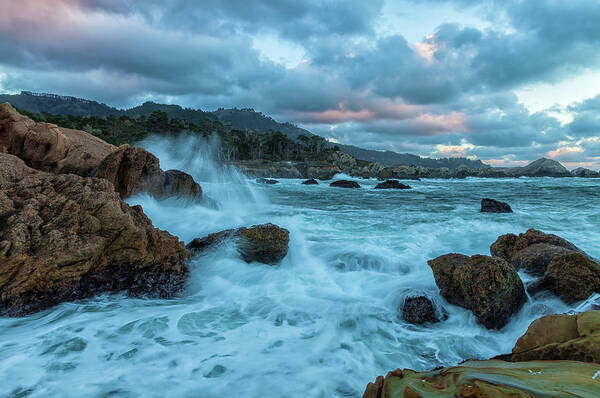 Landscape Art Print featuring the photograph Point Lobos Coastline by Jonathan Nguyen