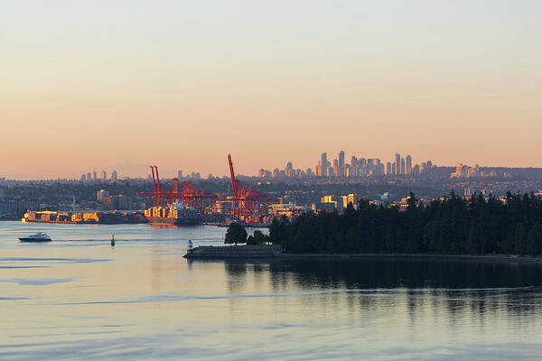 Port Art Print featuring the photograph Port of Vancouver by Stanley Park by David Gn