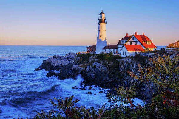 Portland Head Light Art Print featuring the photograph Portland Head Light II by Chad Dutson