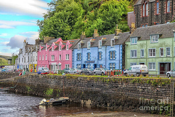 Architecture Art Print featuring the photograph Portree town on Skye, Scotland by Patricia Hofmeester