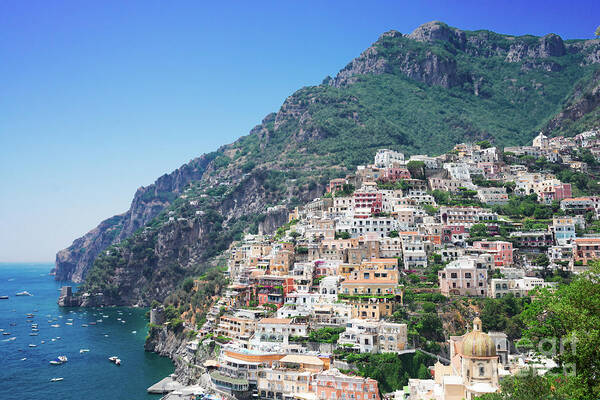 Positano Art Print featuring the photograph Positano by Anastasy Yarmolovich